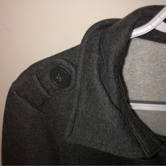 Torrid Gray Fleece Button-Up Peacoat Jacket 2X (18-20) - Picture 9 of 13